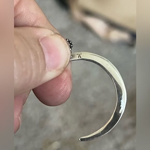 Helen Wang Hammered Sterling Silver Crescent Moon Necklace - Picture 4 of 6